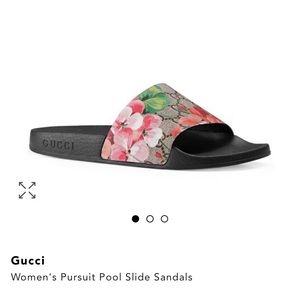 AUTHENTIC GG BLOOMS GUCCI SLIDES